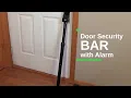 Door Security Bar with Alarm Walter Drake