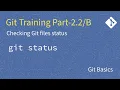 Git Checking Git files status git status command Git basics