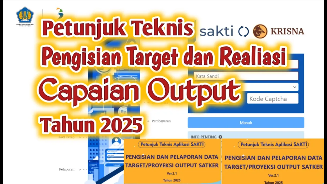 Petunjuk Teknis Pengisian Target dan Realiasasi Capaian Output Tahun 2025 Petunjuk Teknis Pengisian Target dan Realiasasi Capaian Output Tahun 2025