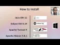 install java 11 eclipse tomcat 9 maven on windows 10 install java eclipse maven tomcat in windows