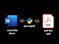 Convert word files to pdf files in bulk with python docx2pdf