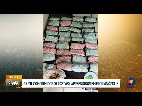 Polícia apreende 35 mil comprimidos de ecstasy em Florianópolis