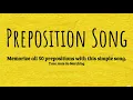 Preposition Song for Easy Grammar Plus