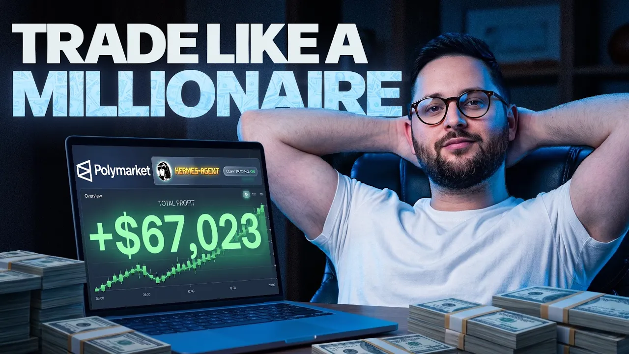 How I Built a Self-Improving Polymarket Copy Trading Bot (Hermes Tutorial): video thumbnail