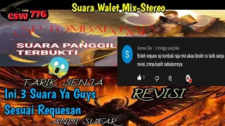 Download SP TOMBAK RAJA+AKAU BIRAHI+TARIK SENJA REVISI - SUARA WALET MIX-STEREO COCOK DISEMUA JENIS AMPLI MP3