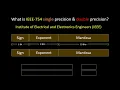 IEEE-754 Single Precision and Double Precision