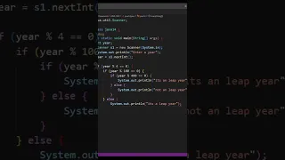 DAY 14 Finding the year entered by user is a leap year or not with java