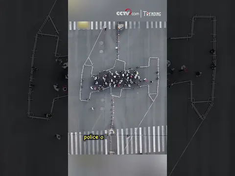 Smart traffic setup for marathon runners and pedestrians