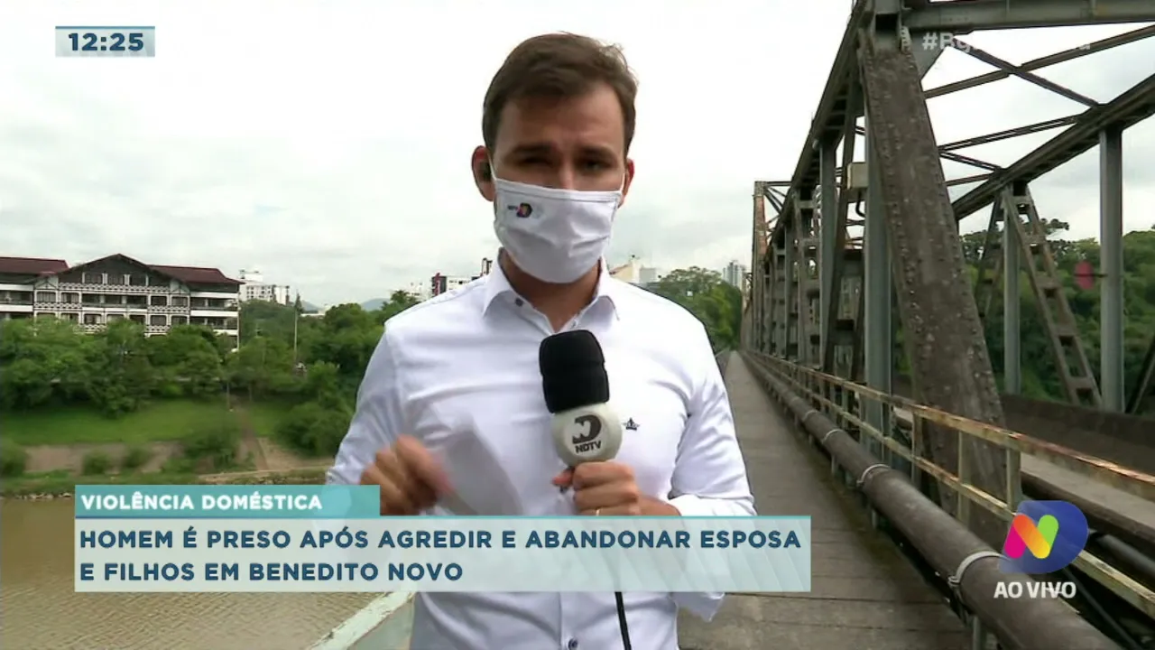 Após agredir e abandonar a família, homem é preso em Benedito Novo