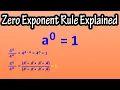What Is The Zero Exponent Rule Explained - Zero As An Exponent