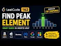 LeetCode 162 Find Peak Element Asked by Amazon Google Apple Meta Microsoft