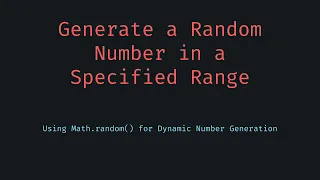 Random Number in Range