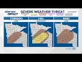 WEATHER Isolated severe storms late Thursday