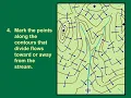Manual watershed delineation is a five-step process