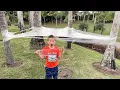 Download Lagu Ik heb een trampoline gemaakt van plasticfolie!