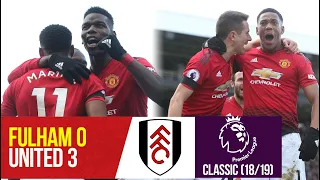 pl classics pogba u0026 martial strike at craven cottage fulham 0 3 manchester united 2018 19 