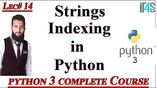 Python Tutorial in Urdu Hindi Strings Indexing in Python Indexing of Strings in Python