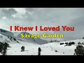 Download Lagu I Knew I Loved You - Savage Garden | Lyrics