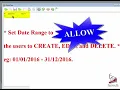 SQL Account - Maintain Acceptable Transaction Date Lock Financial Period