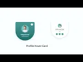 Animated Profile Card UI Design using Html CSS CSS Card Hover Effects
