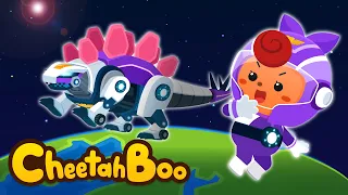 Jangan Khawatir! Aku Akan Selalu Melindungimu! Mobil Dino Enki!🚓🦖 | Lagu Anak | #Cheetahboo