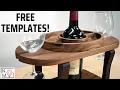 Wine Caddy Woodworking Gift Project The PERFECT Gift with FREE TEMPLATES