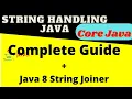 STRING HANDLING in Java Complete Course Series Java Strings Tutorial String Manipulation