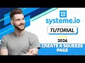 How to Create a Squeeze Page in Systeme io 2026 Tutorial
