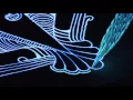 - Glow Ink Glass Pen Drawing -