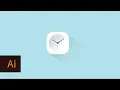 Flat Design Vector Clock Illustrator Tutorial