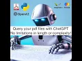 Using ChatGPT Chroma and Python to query PDF Files and find answers Step-by-Step Tutorial