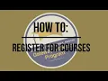 How to register for classes at UC Merced