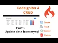 How to Update data from mysql with Codigniter4 bootstrap table