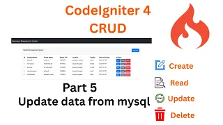 How to Update data from mysql with Codigniter4 bootstrap table