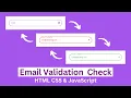 How To Make Email Validation Check Using HTML CSS JavaScript Check Email Valid or Not rsgaming15j