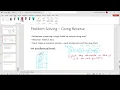 Recursion Lecture 6 - Problem solving Backward traverse solving nested loop problems