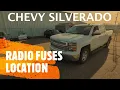 Chevrolet Silverado - RADIO FUSES LOCATION 2014-2019