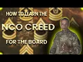 Learn The NCO Creed - Looped Five Times To Easily Memorize