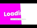 CSS Fullscreen Loading Page Animation Effects Online Design