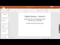 Week 4 Live Session - DL Digital Citizenship