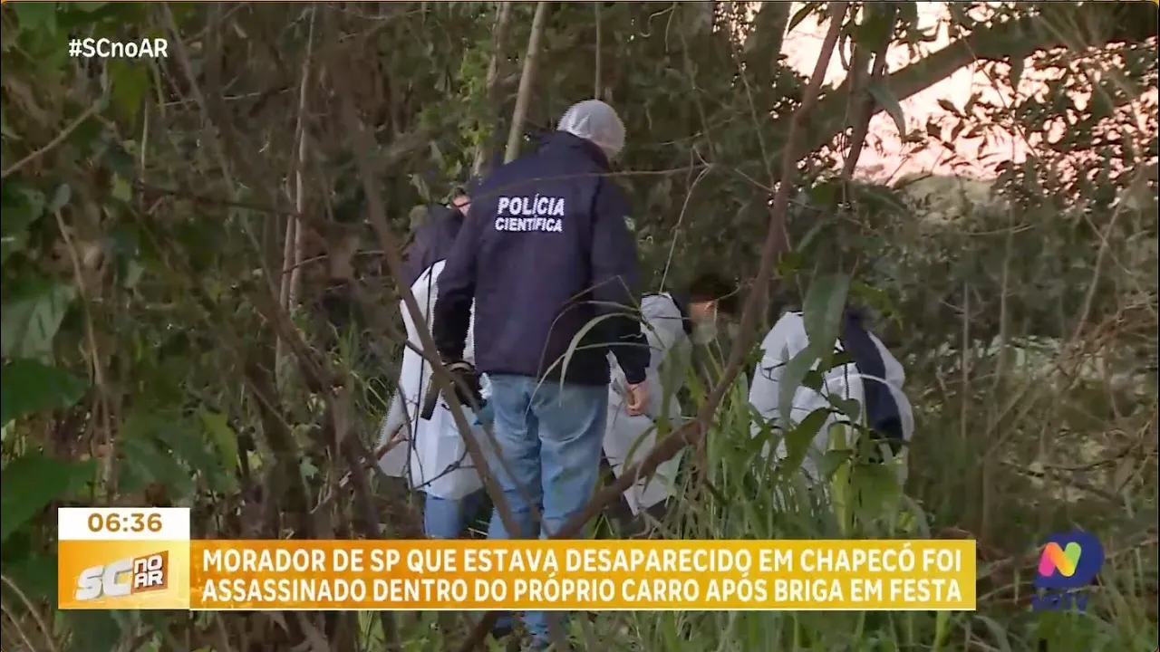 Morador de SP que estava desaparecido em Chapecó é encontrado morto após briga em festa