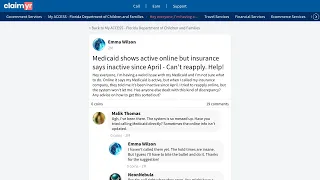 Florida DCF MyACCESS How to Fix Medicaid Status Discrepancy Issues