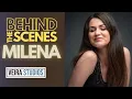 Behind the scenes of a photo shoot with Milena