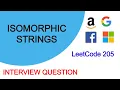 Isomorphic Strings LeetCode 205 Hashing Interview Question