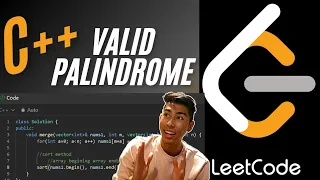 LeetCode Valid Palindrome C for loop characters strings two pointers else if