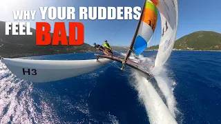 The cause and effect of badly tuned rudders on your boatspeed
