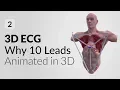 10 lead vs 12 lead ECG explained in 3D 3D ECG mobile App