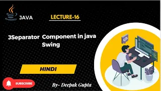 16 Java Swing JSeparator component in java swing in hindi