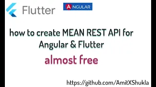 How to create REST API using MEAN MongoDB Express Angular Flutter Node Stack