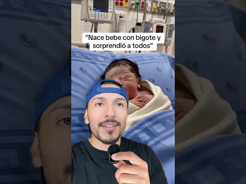 Nace bebe con bigote y sorprendió a todos #sabiasque #curiosidades #shorts